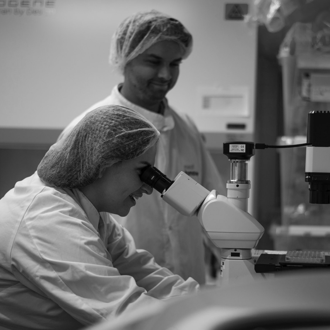 Researchers at work in the Armenta Bioscience lab